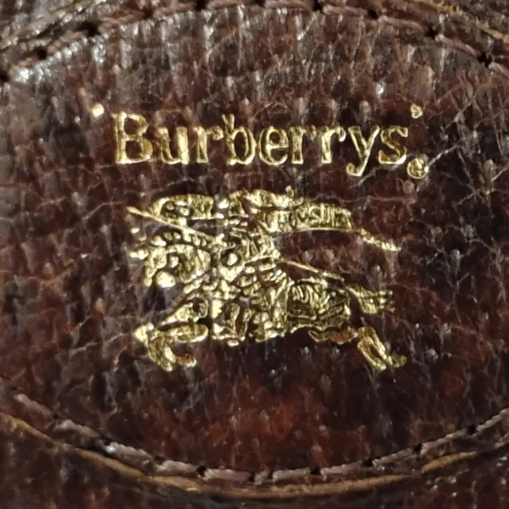 Burberrys Vintage Nova Check Clutch With Brown Leather - Picture 7 of 16